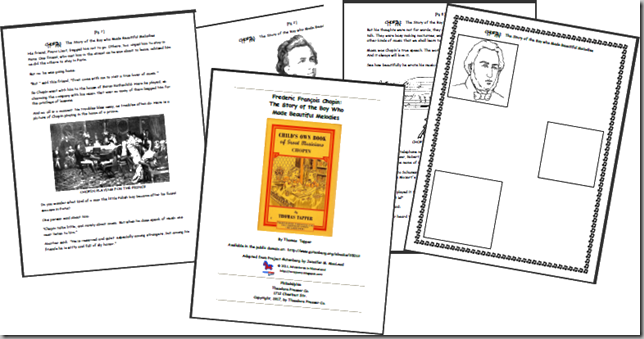 Ambleside Composer Fun: Free Mozart Printable Mini-Book